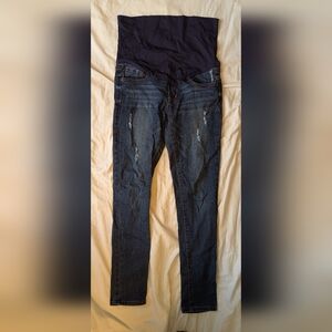 Pinkblush High Rise Dark Blue Maternity Jeans